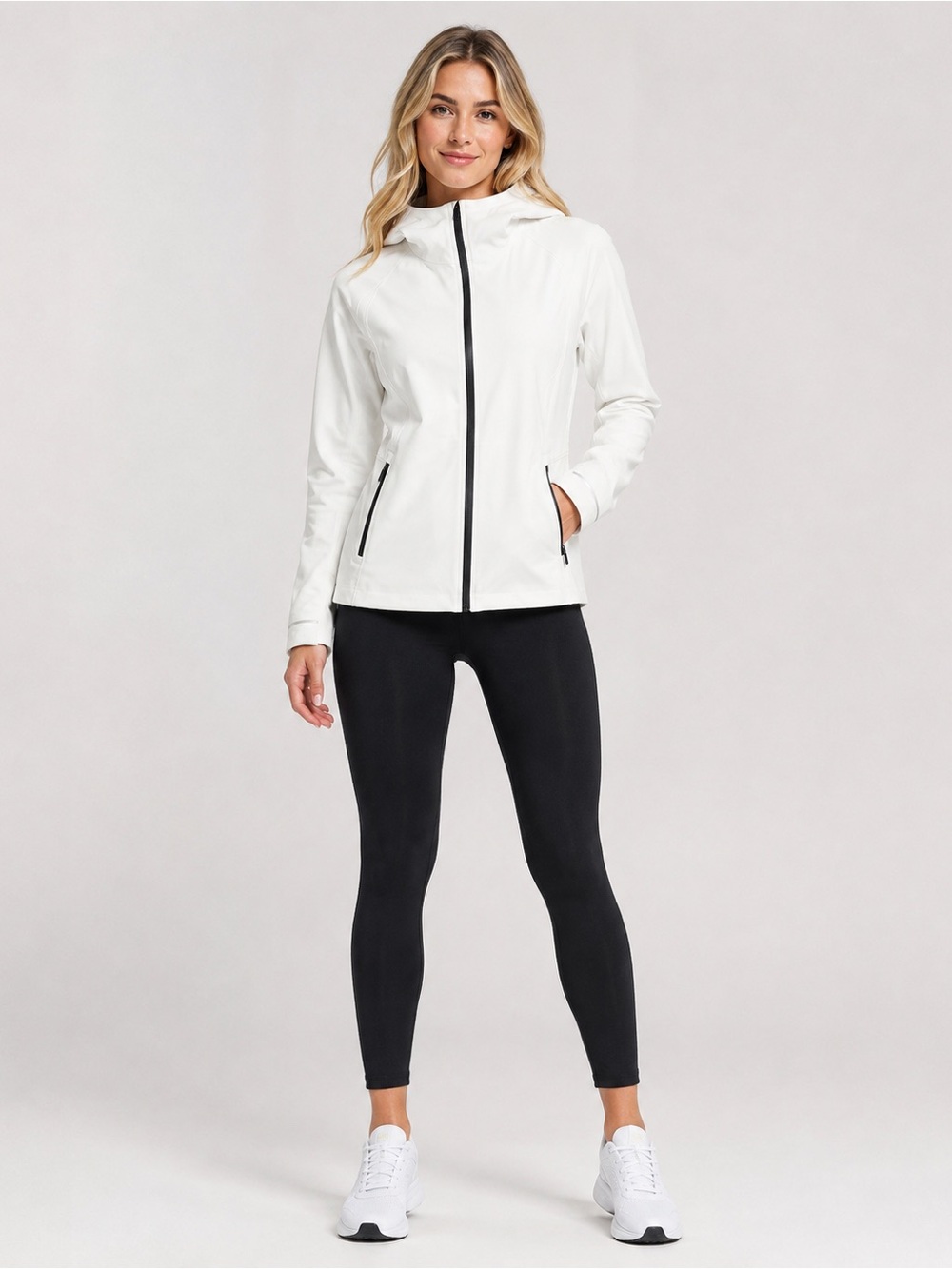 Lululemon cross chill jacket white zip up